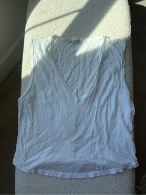 We The Free White Sleeveless V-Neck Tank
